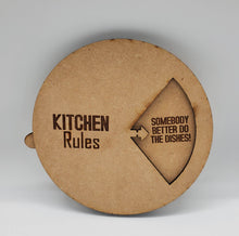 Load image into Gallery viewer, Kitchen Rules Sign SVG FILE ONLY!!!