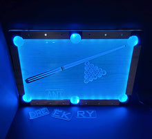 Load image into Gallery viewer, Pool Table LED sign decor SVG file ONLY!!!