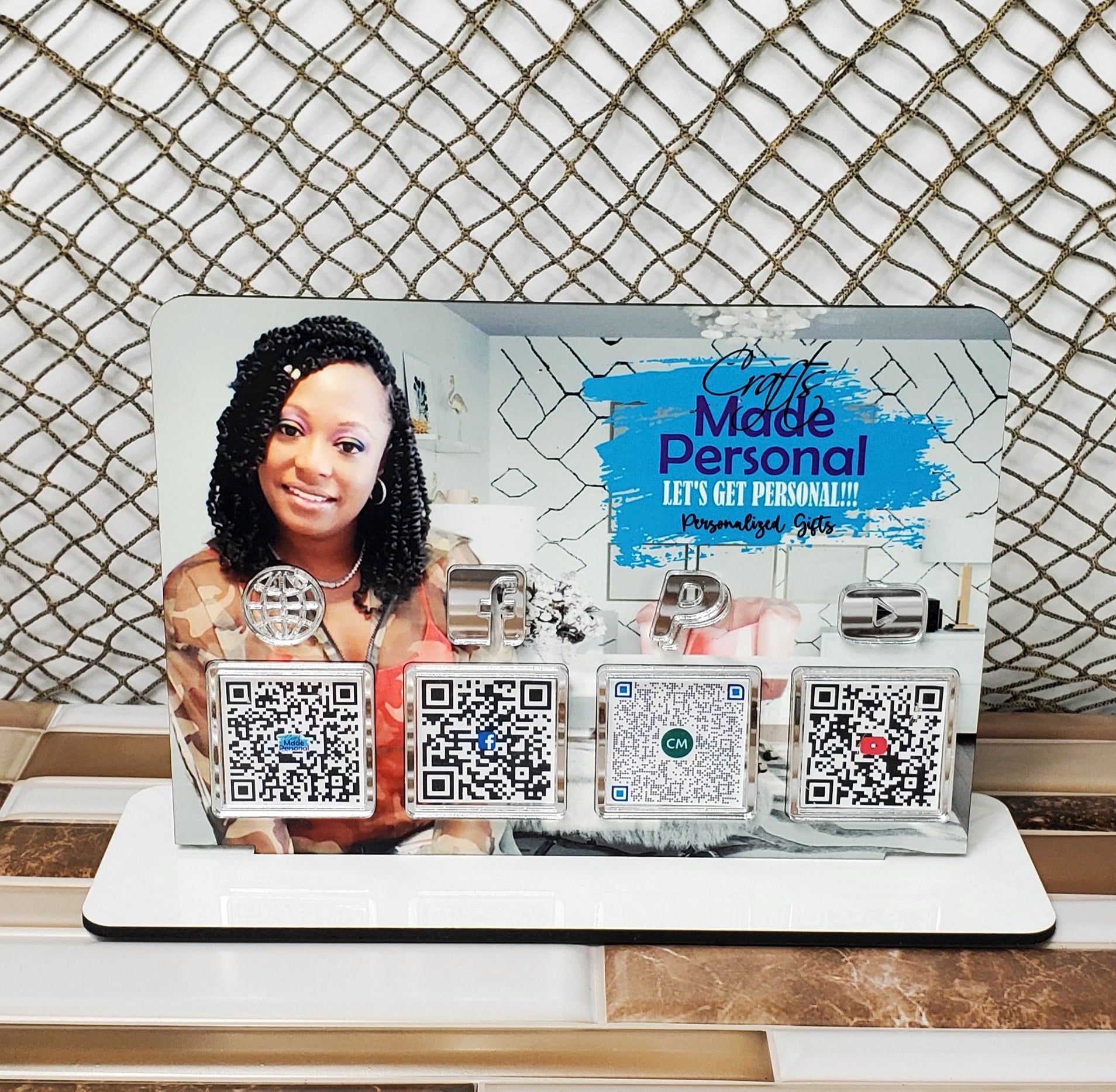 Personalized Qr Code Frames QR Code Sign Personalized – Crafts Made Personal